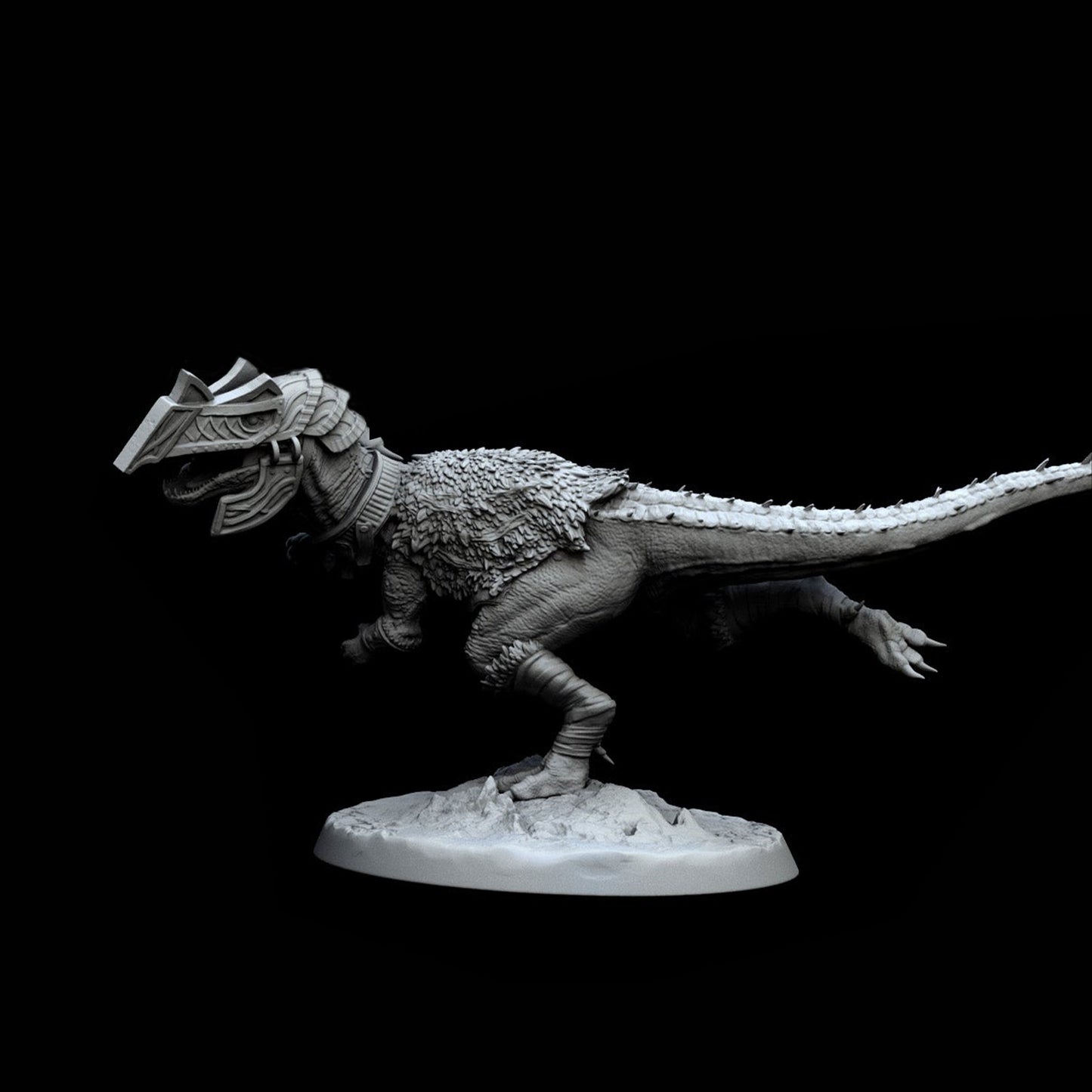 Warrior Dino Rider Miniature