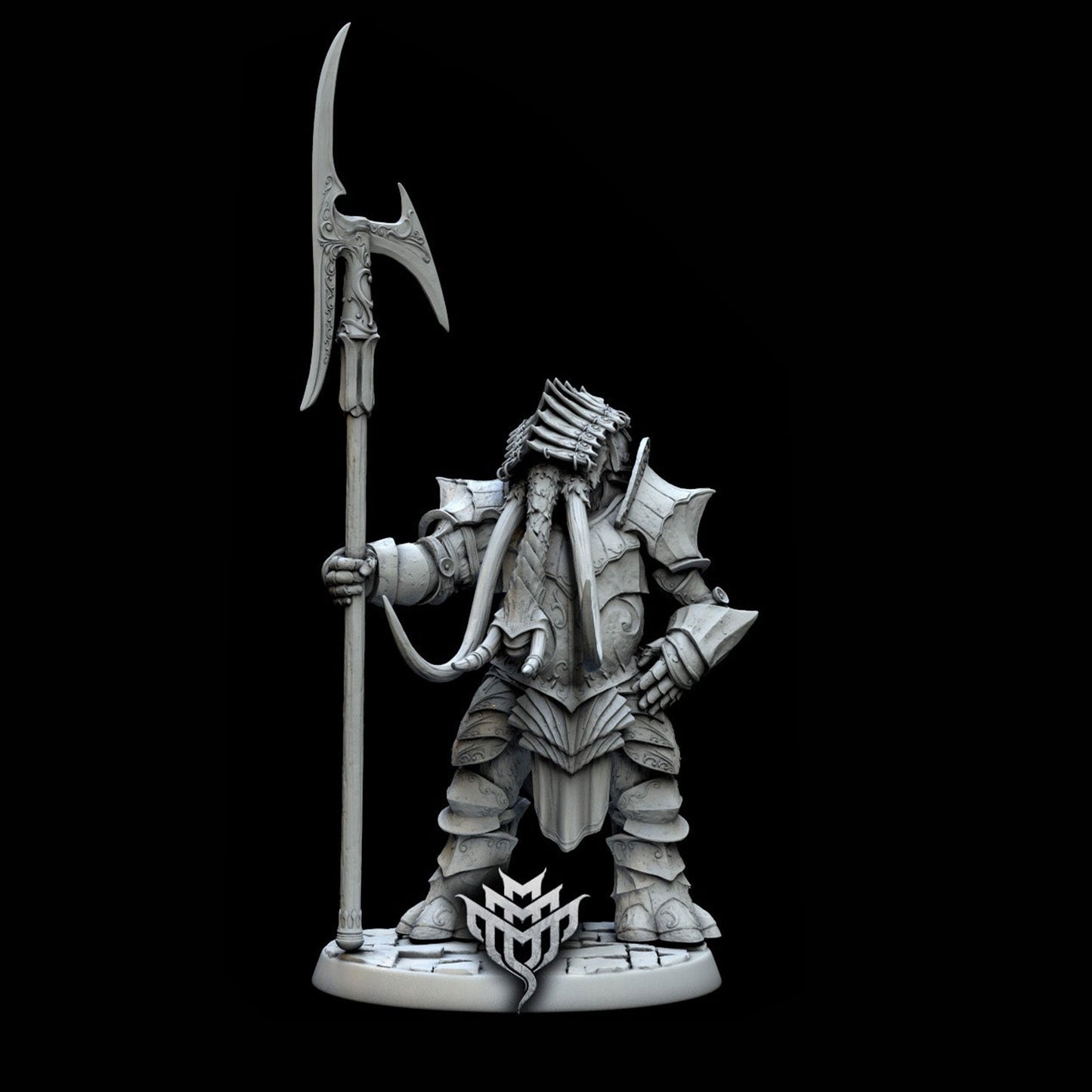 Shrouded Tusk Mammoth Man Miniature