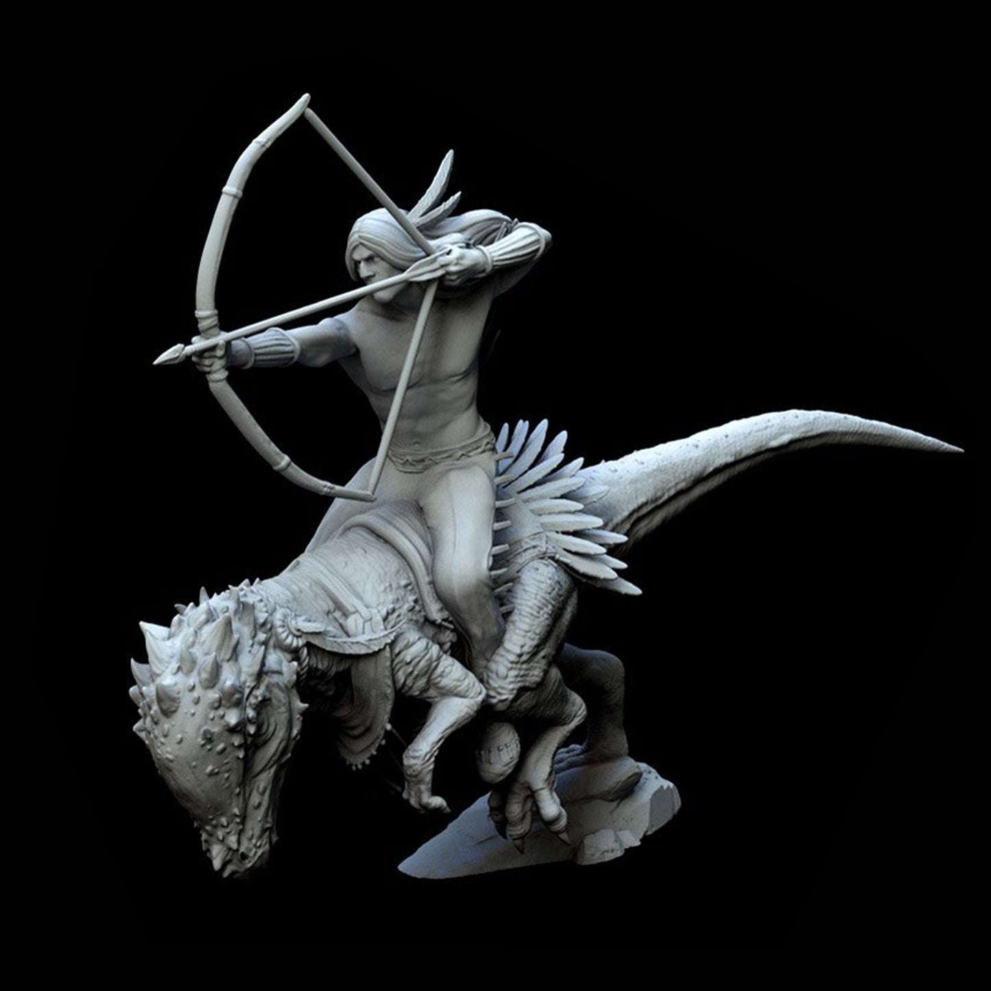Native Dino Rider Miniature