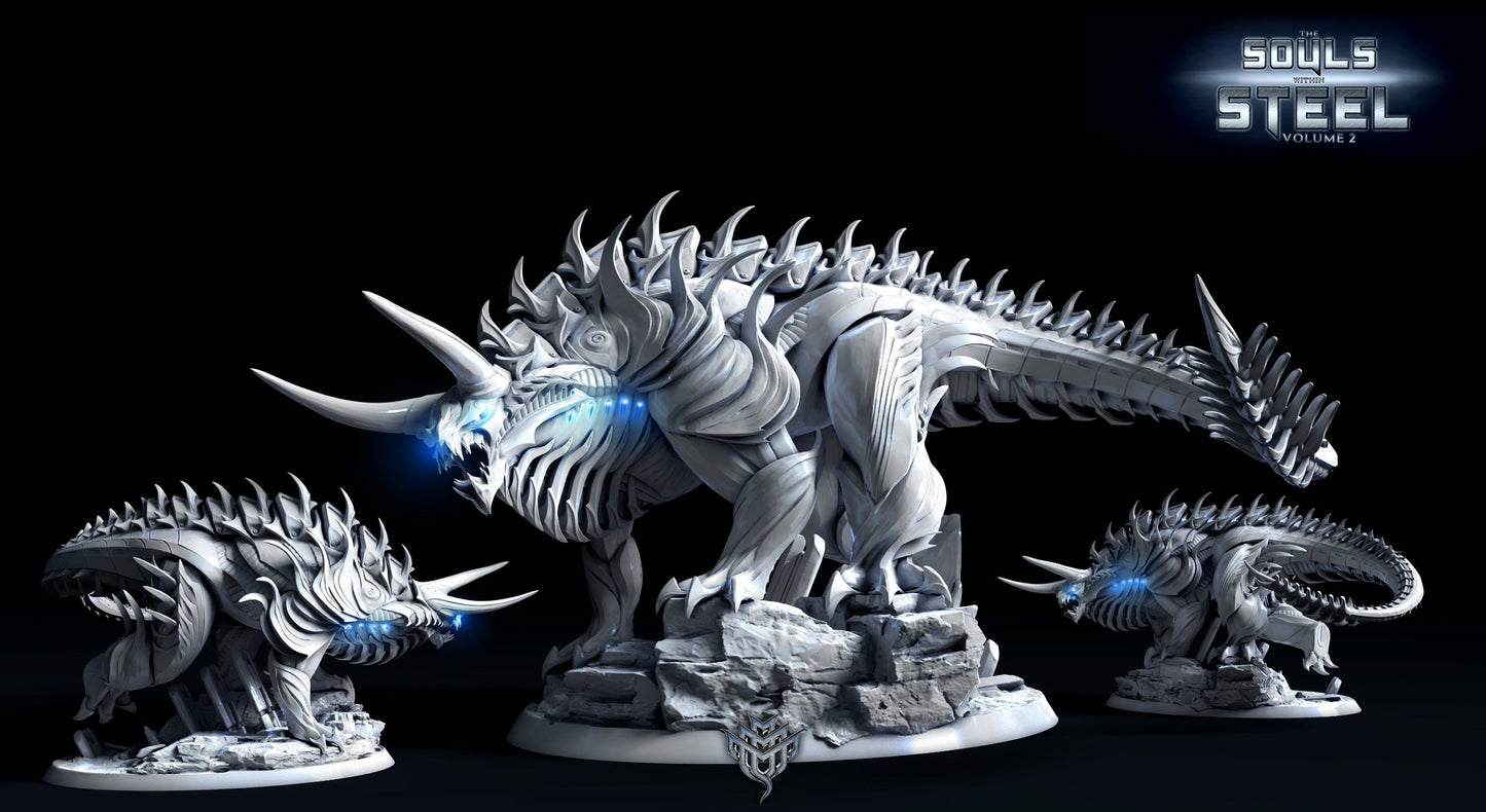 Chromium Tarrasque Miniature