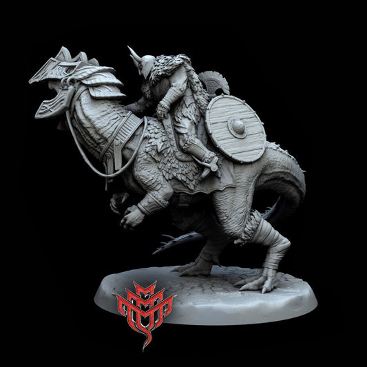 Warrior Dino Rider Miniature