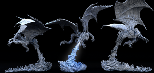 Vile Steel Flying Dragon Miniature